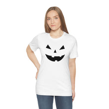 Load image into Gallery viewer, Halloween Pumpkin Face Unisex Jersey Short Sleeve Tee