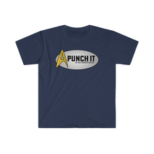Load image into Gallery viewer, Captains Catchphrases Punch It Christopher Pike Unisex Softstyle T-Shirt