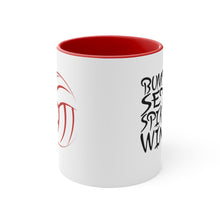Load image into Gallery viewer, Bump Set Spike Win Accent Coffee Mug, 11oz
