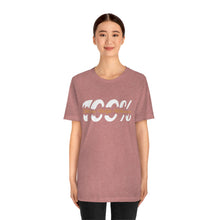 Load image into Gallery viewer, 100% Mom Wife Women Unisex Jersey Crew Neck T-shirt