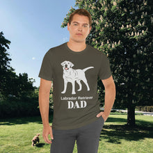 Load image into Gallery viewer, Labrador Retriever Dad Soft Unisex Jersey Short Sleeve Tee
