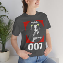 Load image into Gallery viewer, James Bond Martinis Girls and Guns 007 Soft Unisex Jersey Short Sleeve Tee