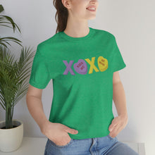 Load image into Gallery viewer, XOXO Kiss Me Be Mine Sweetheart Candy Valentines Day Unisex Jersey Short Sleeve Tee