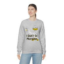 Load image into Gallery viewer, I Don’t Do Mornings Unisex Heavy Blend™ Crewneck Sweatshirt