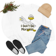 Load image into Gallery viewer, I Don’t Do Mornings Unisex Heavy Blend™ Crewneck Sweatshirt