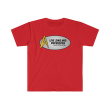 Load image into Gallery viewer, Captains Catchphrases Live Long and Prosper Unisex Softstyle T-Shirt