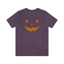 Load image into Gallery viewer, Halloween Pumpkin Face Unisex Jersey Short Sleeve Tee