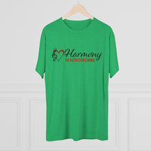 Load image into Gallery viewer, Harmony Health Coaching Unisex Tri-Blend Crew Tee