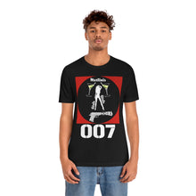Load image into Gallery viewer, James Bond Martinis Girls and Guns 007 Soft Unisex Jersey Short Sleeve Tee