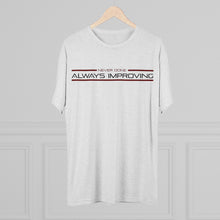 Load image into Gallery viewer, Never Done Always Improving Men's Tri-Blend Crew Tee
