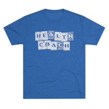 Load image into Gallery viewer, Health Coach Grunge Panels Motivational Men's Tri-Blend Crew Tee