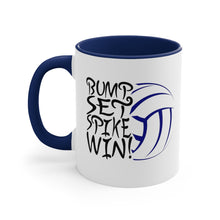 Load image into Gallery viewer, Bump Set Spike Win Accent Coffee Mug, 11oz