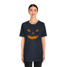 Load image into Gallery viewer, Halloween Pumpkin Face Unisex Jersey Short Sleeve Tee