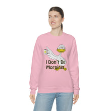 Load image into Gallery viewer, I Don’t Do Mornings Unisex Heavy Blend™ Crewneck Sweatshirt