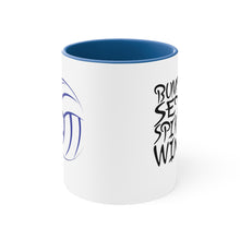 Load image into Gallery viewer, Bump Set Spike Win Accent Coffee Mug, 11oz