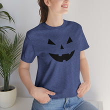 Load image into Gallery viewer, Halloween Pumpkin Face Unisex Jersey Short Sleeve Tee
