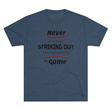 Load image into Gallery viewer, Striking Out Men's Tri-Blend Crew Tee