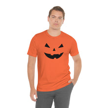 Load image into Gallery viewer, Halloween Pumpkin Face Unisex Jersey Short Sleeve Tee