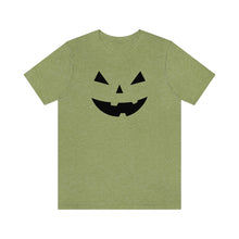 Load image into Gallery viewer, Halloween Pumpkin Face Unisex Jersey Short Sleeve Tee