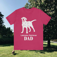 Load image into Gallery viewer, Labrador Retriever Dad Soft Unisex Jersey Short Sleeve Tee