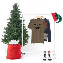 Load image into Gallery viewer, Halloween Pumpkin Face Unisex Jersey Short Sleeve Tee