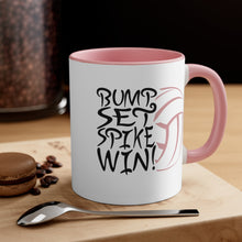 Load image into Gallery viewer, Bump Set Spike Win Accent Coffee Mug, 11oz