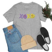 Load image into Gallery viewer, XOXO Kiss Me Be Mine Sweetheart Candy Valentines Day Unisex Jersey Short Sleeve Tee