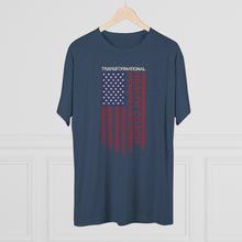 Load image into Gallery viewer, Transformational Health Coach Flag Unisex Tri-Blend Crew Tee