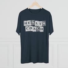Load image into Gallery viewer, Health Coach Grunge Panels Motivational Men's Tri-Blend Crew Tee