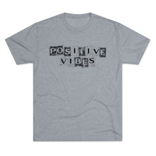 Load image into Gallery viewer, Positive Vibes Motivational Men's Tri-Blend Crew Tee