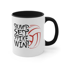 Load image into Gallery viewer, Bump Set Spike Win Accent Coffee Mug, 11oz