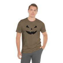 Load image into Gallery viewer, Halloween Pumpkin Face Unisex Jersey Short Sleeve Tee
