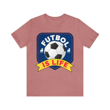 Load image into Gallery viewer, Futbol Is Life Unisex Jersey Crew Neck T-shirt