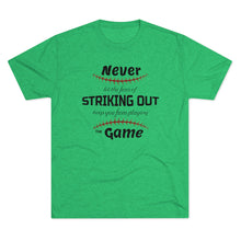 Load image into Gallery viewer, Striking Out Men's Tri-Blend Crew Tee