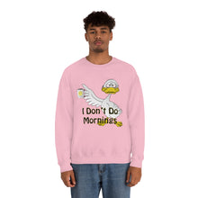 Load image into Gallery viewer, I Don’t Do Mornings Unisex Heavy Blend™ Crewneck Sweatshirt