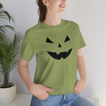 Load image into Gallery viewer, Halloween Pumpkin Face Unisex Jersey Short Sleeve Tee