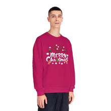 Load image into Gallery viewer, Merry Christmas Antlers Candy Canes Snowflake Unisex NuBlend® Crewneck Sweatshirt