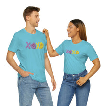 Load image into Gallery viewer, XOXO Kiss Me Be Mine Sweetheart Candy Valentines Day Unisex Jersey Short Sleeve Tee