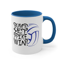 Load image into Gallery viewer, Bump Set Spike Win Accent Coffee Mug, 11oz