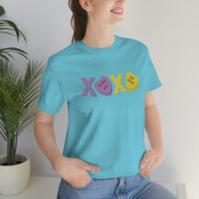 Load image into Gallery viewer, XOXO Kiss Me Be Mine Sweetheart Candy Valentines Day Unisex Jersey Short Sleeve Tee