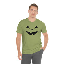 Load image into Gallery viewer, Halloween Pumpkin Face Unisex Jersey Short Sleeve Tee