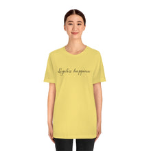 Load image into Gallery viewer, Legalize Happiness Motivational Unisex Jersey Short Sleeve Tee