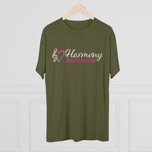 Load image into Gallery viewer, Harmony Health Coaching Unisex Tri-Blend Crew Tee