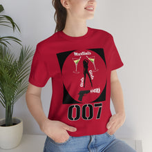 Load image into Gallery viewer, James Bond Martinis Girls and Guns 007 Soft Unisex Jersey Short Sleeve Tee