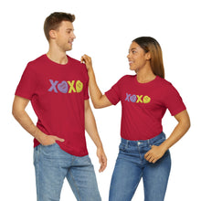 Load image into Gallery viewer, XOXO Kiss Me Be Mine Sweetheart Candy Valentines Day Unisex Jersey Short Sleeve Tee