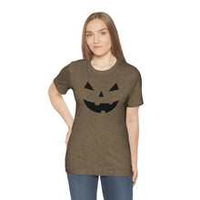 Load image into Gallery viewer, Halloween Pumpkin Face Unisex Jersey Short Sleeve Tee