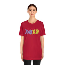 Load image into Gallery viewer, XOXO Kiss Me Be Mine Sweetheart Candy Valentines Day Unisex Jersey Short Sleeve Tee