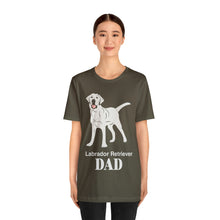 Load image into Gallery viewer, Labrador Retriever Dad Soft Unisex Jersey Short Sleeve Tee
