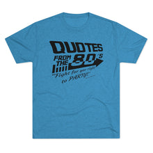 Load image into Gallery viewer, Quotes from the 80's "Fight for your right to PARTY!" Men's Tri-Blend Crew Tee