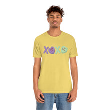 Load image into Gallery viewer, XOXO Kiss Me Be Mine Sweetheart Candy Valentines Day Unisex Jersey Short Sleeve Tee